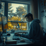 teen boy alone on computer is porn use and depression linked
